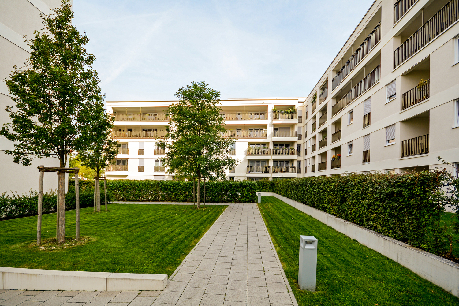 Immeuble avec espaces verts